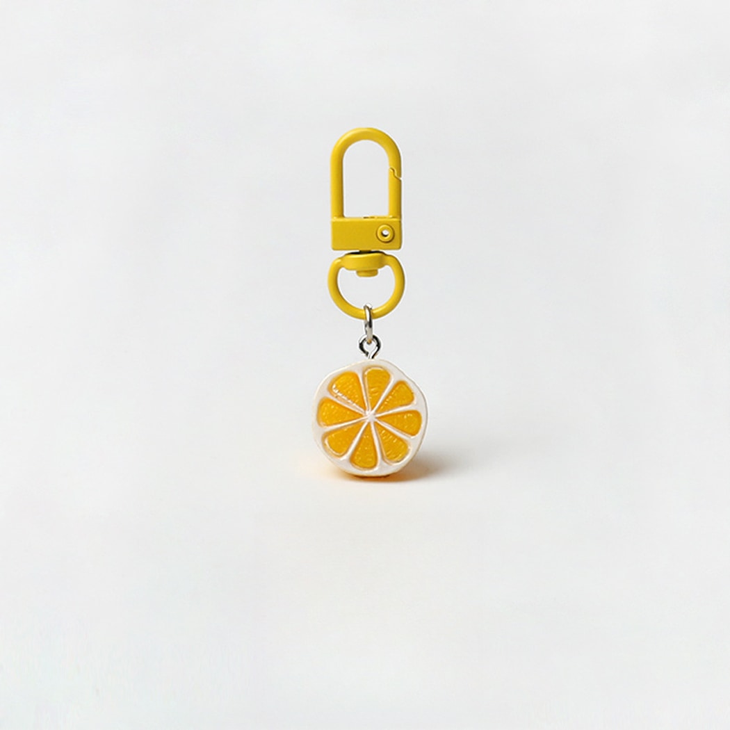 Keypus - Cute Fruit Motif Plastic Metal Keychain