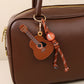 Keypus - Minimalist Guitar Pendant PU Bag Charm Keychain