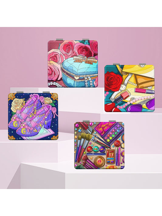 Mirroray - Party Theme Cartoon Print Makeup Mirror