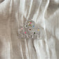 Beau - Acrylic Polka Dot Bow Geometric Claw Clip