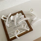 Beau - White Geometric Shaped Hair Claw Clip