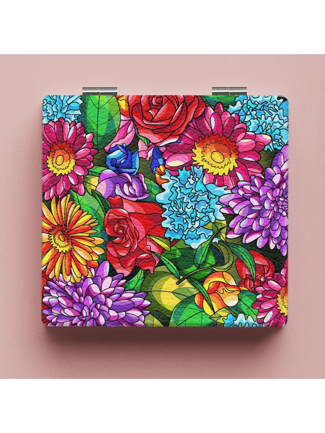Mirroray - Sunflower Print Foldable Portable Makeup Mirror
