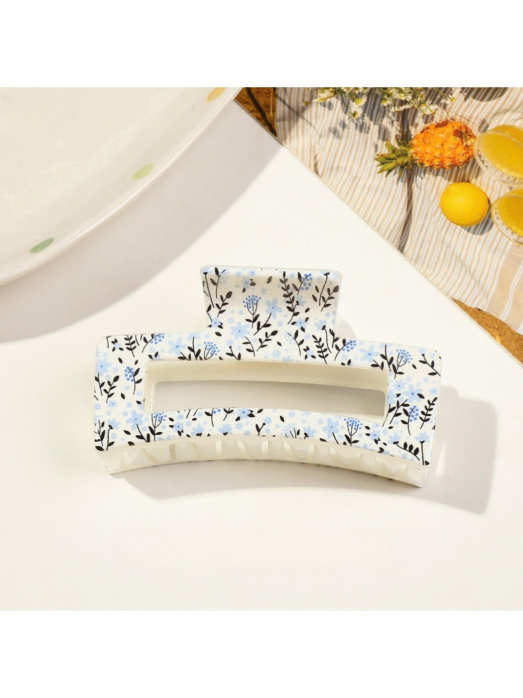 Beau - Floral Anti-slip Shark Hair Clip