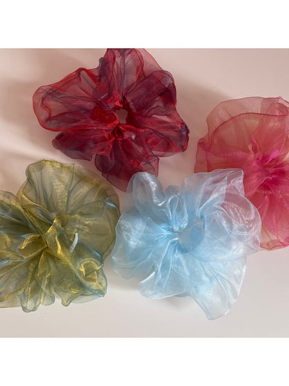 Gifty - Irregular Sheer Gathered Scrunchie