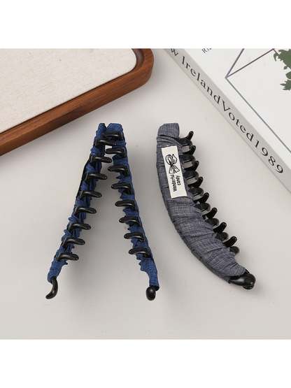 Beau - Geometric Wrapped Polyester Hair Clip