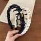 Gifty - Braided Polka Dot Toothed Women's Headband