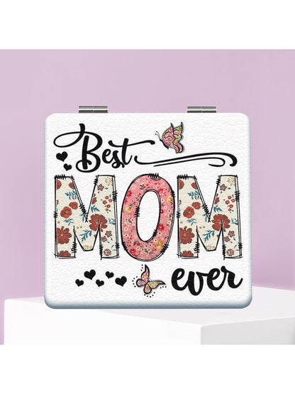 Mirroray - Cartoon Print Foldable PU Glass Mirror