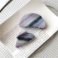 Side view of Beau purple toned hair claw clip highlighting glossy finish