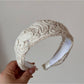 Gifty - Wide Floral and Irregular Texture Headband