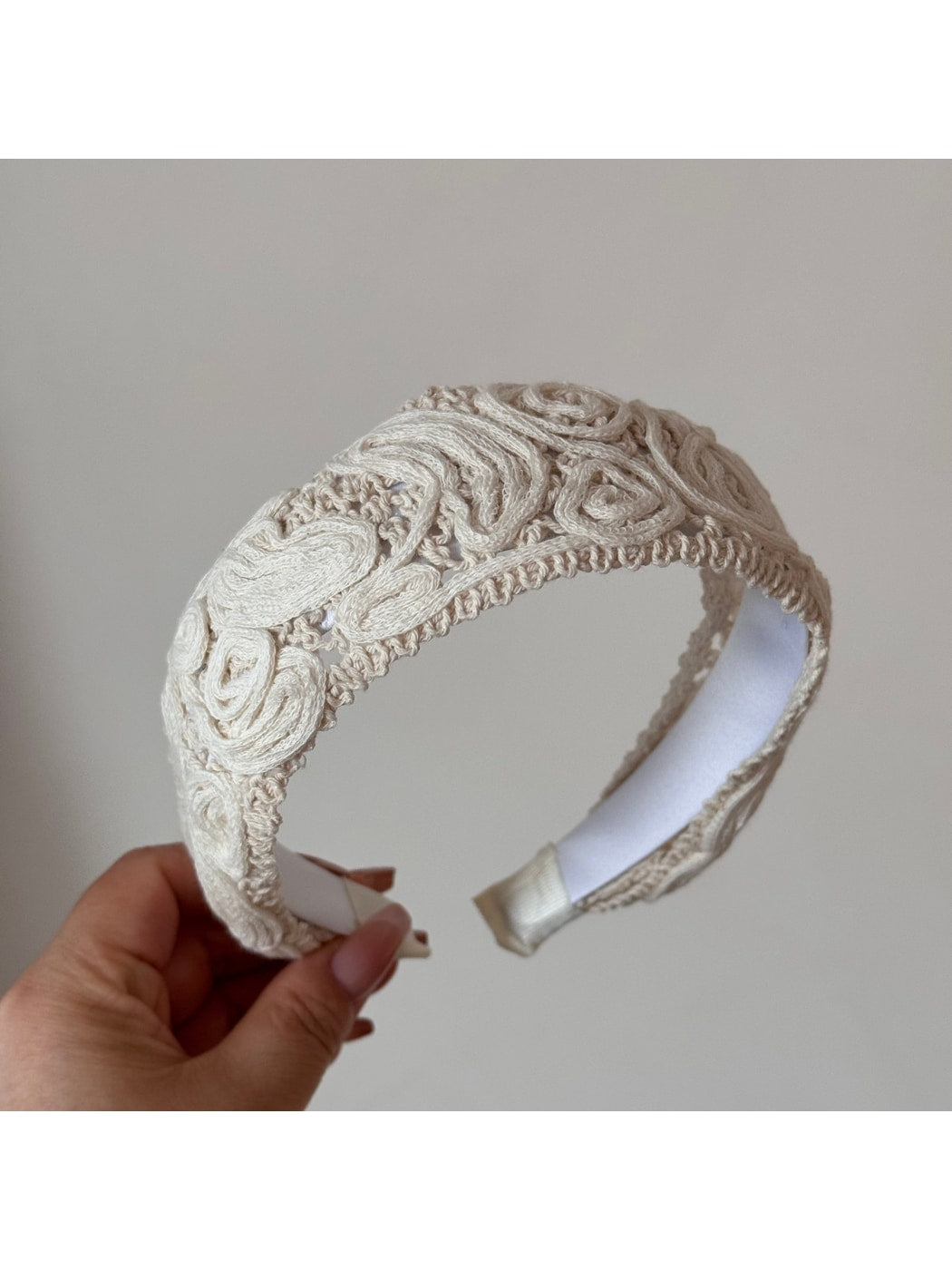 Gifty - Wide Floral and Irregular Texture Headband