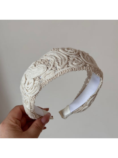 Gifty - Wide Floral and Irregular Texture Headband