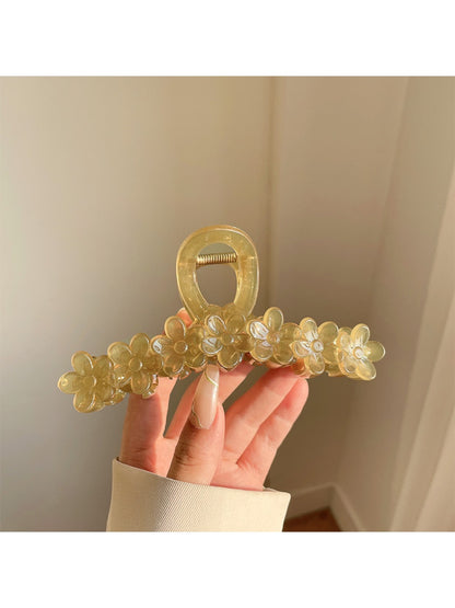 Beau - Elegant Floral Design Hair Claw Clip