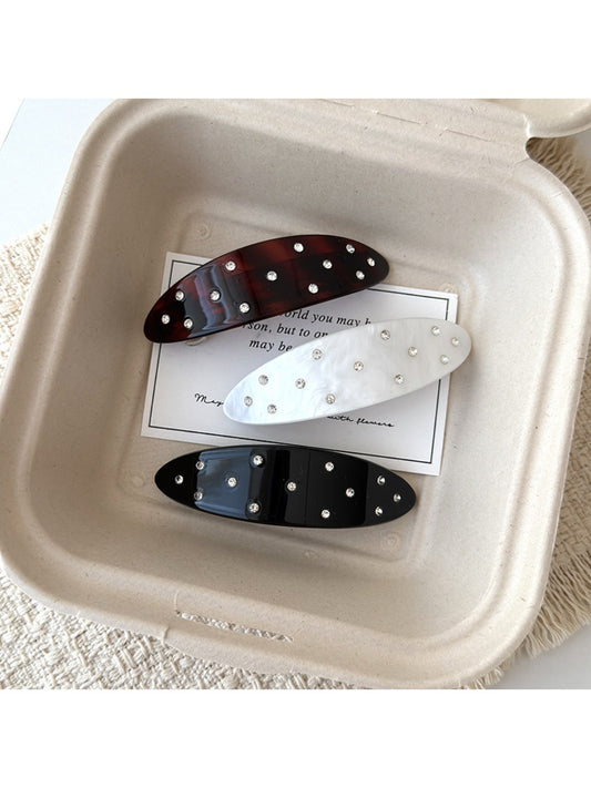 Beau - Chic Polka Dot Oval Hair Clip