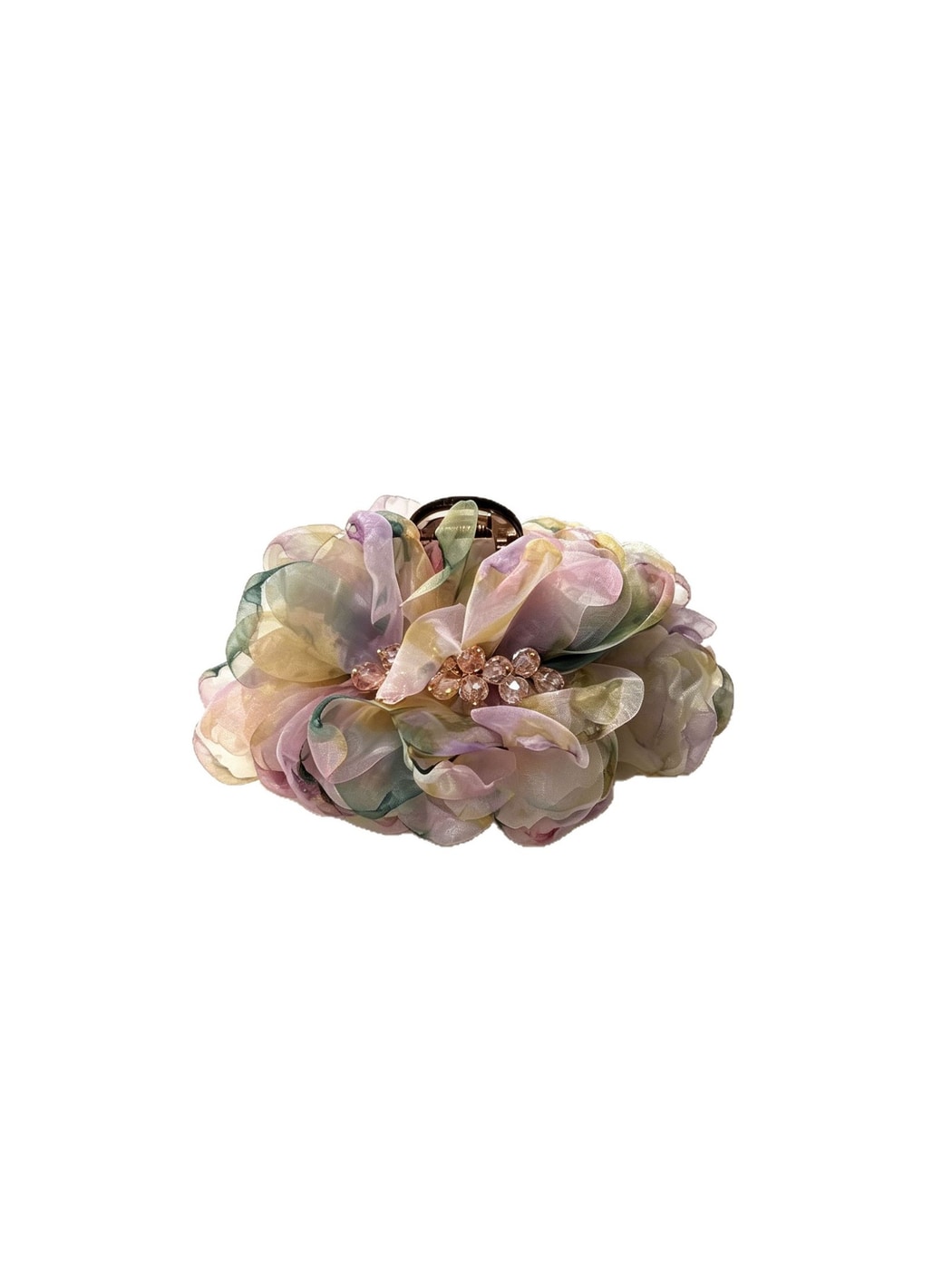Beau - Polyester Floral Cluster Decorative Claw Clip