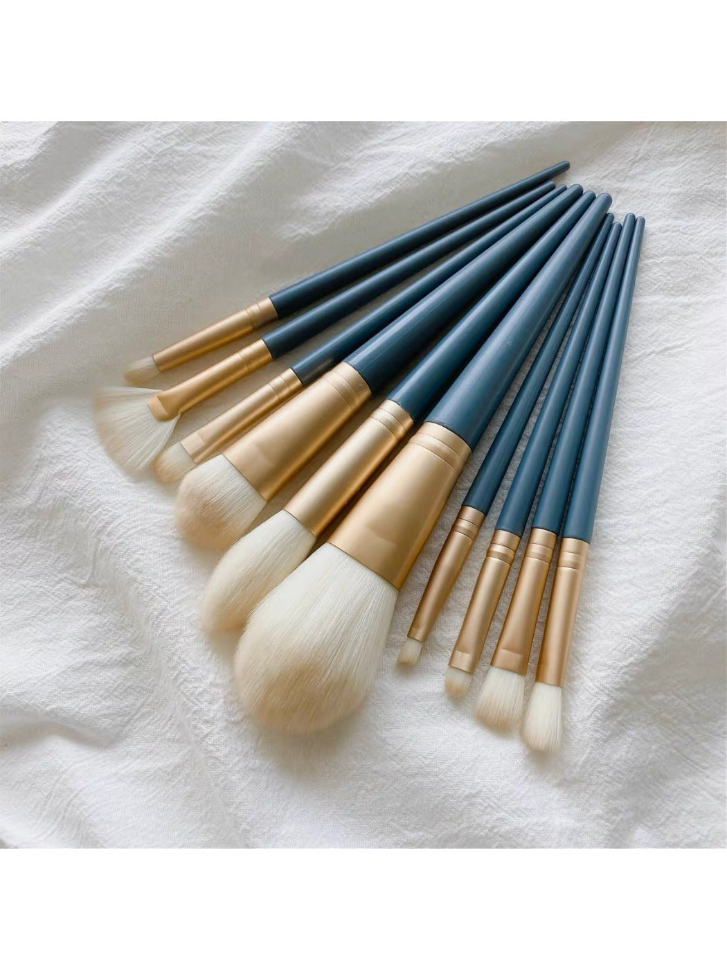 Smoosh - 10 Piece Blue Makeup Brush Set