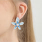 Earedge - Minimalist Color-Block Petal Earrings