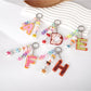 Keypus - Acrylic Letter Star Bead Chain Detail Keychain