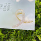 Beau flower crisscross hair claw clip packaging with brand logo