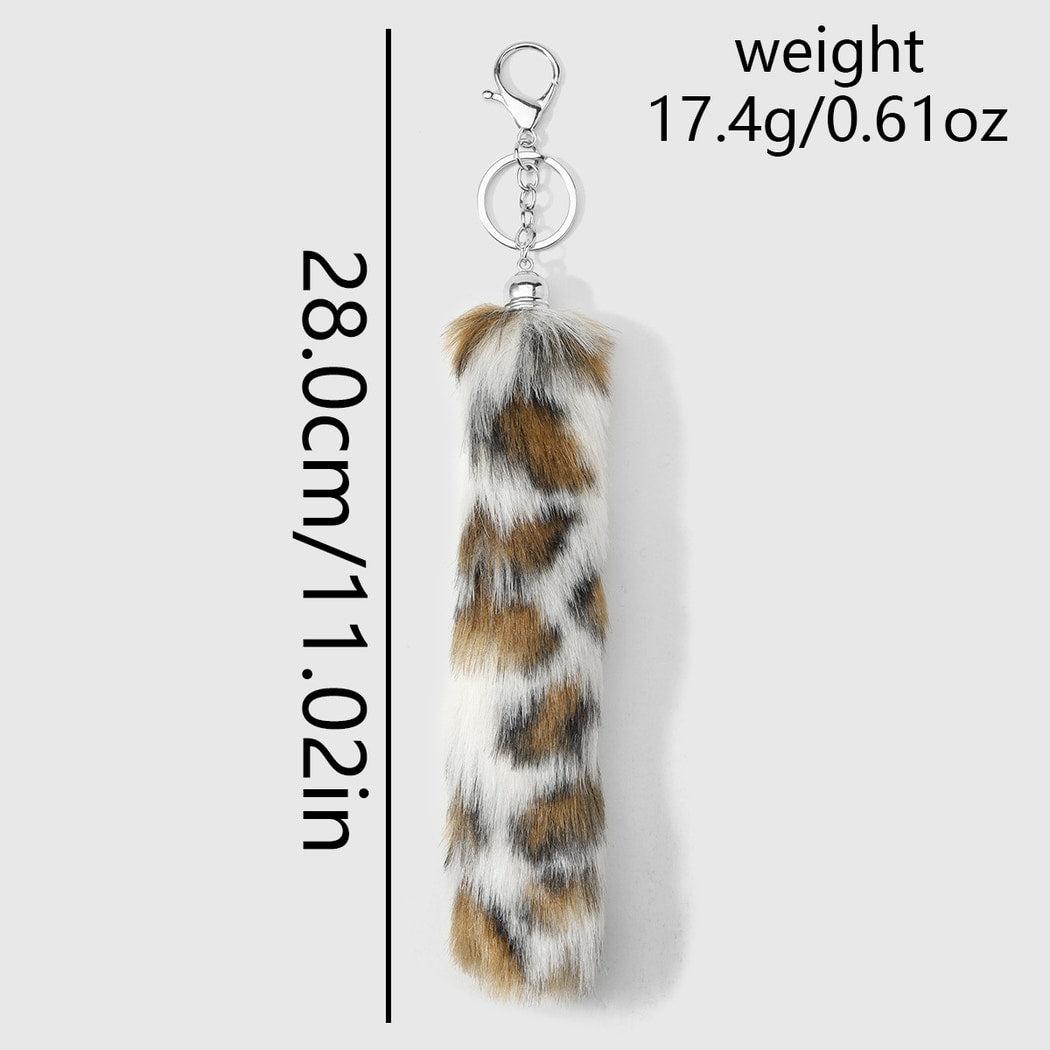 Keypus - Retro Y2K Animal Print Tail Keychain