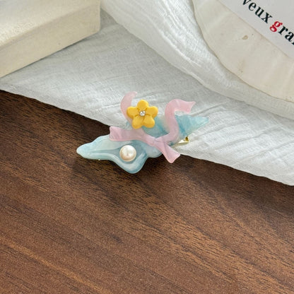 Beau - Ocean Style Acetate Sea Motif Hair Clip