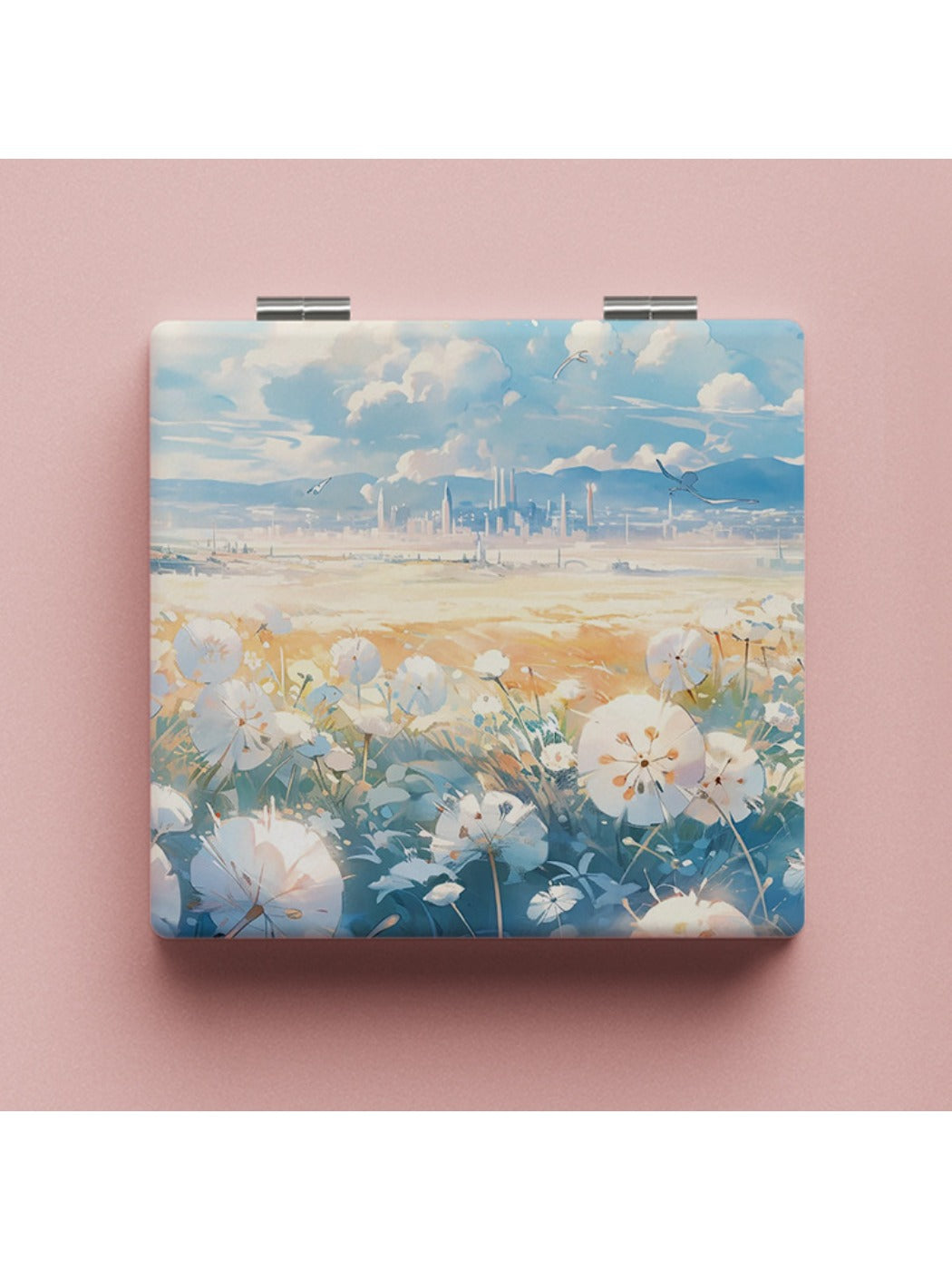 Mirroray - Dandelion Pattern Folding Mirror
