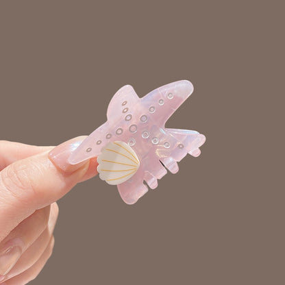 Beau - Sweet Style Star Form PVC Alloy Claw Clip