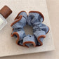 Gifty - Blue Striped Hair Scrunchie