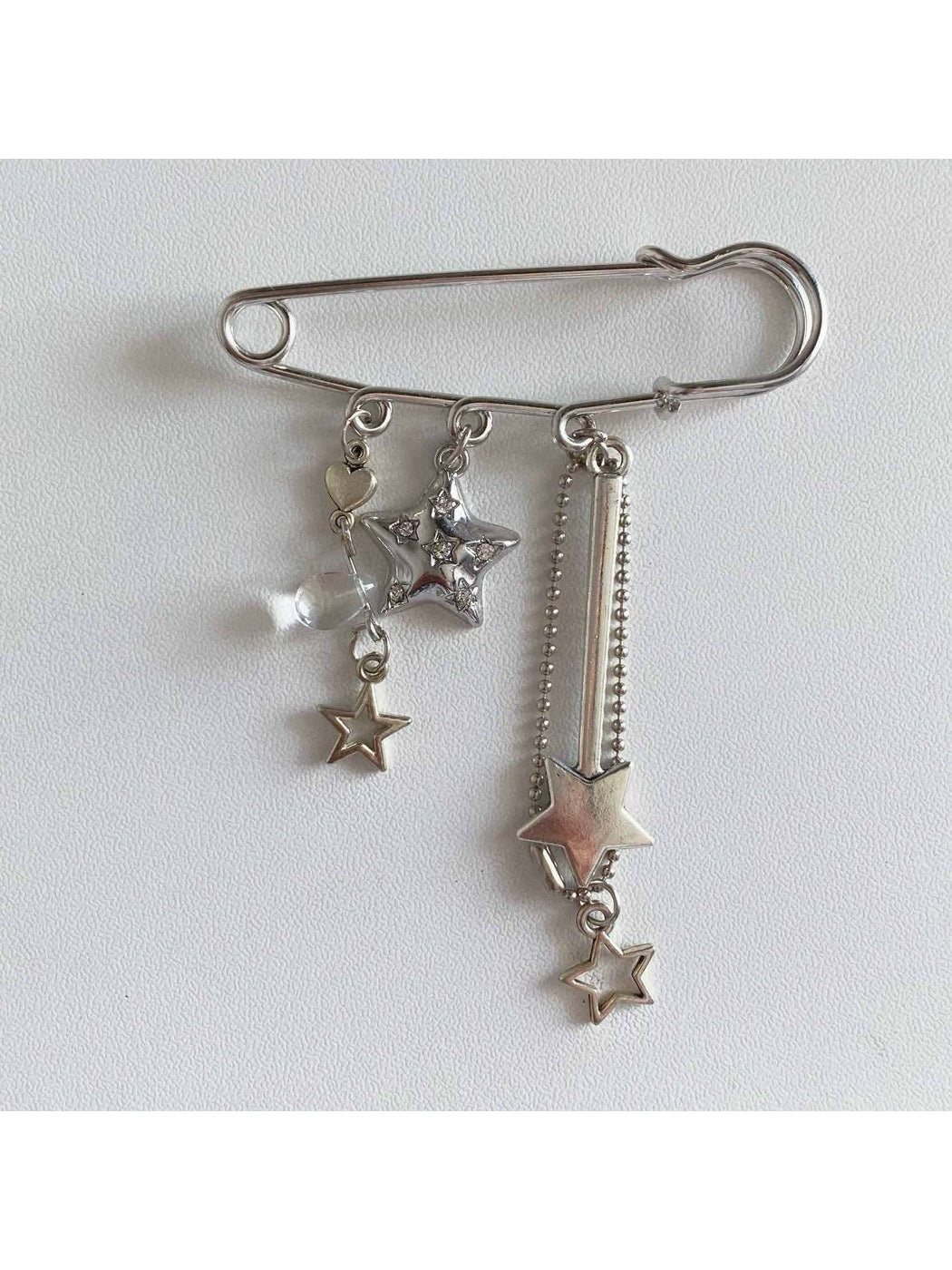 Brovia - Alloy Star Charm Brooch