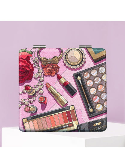 Mirroray - Cartoon Pattern Portable Folding Makeup Mirror