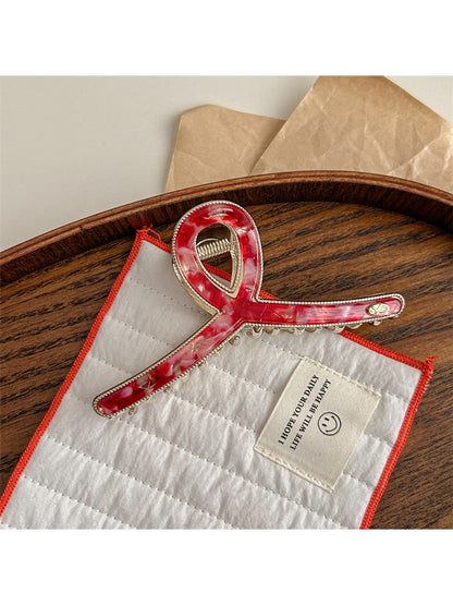 Beau - Wave Pattern Acetate Fiber Claw Clip