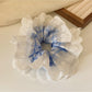 Gifty - Double Layer Plaid Trim Scrunchie