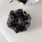 Gifty - Large Checkered Fabric Scrunchie Hair Tie