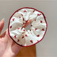 Gifty - Red Grid Ripple Dot Hair Circle