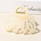 Beau - Glossy Openwork Leopard Pattern Claw Clip