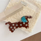 Beau - Cute Polka Dot Puppy Shaped Claw Clip