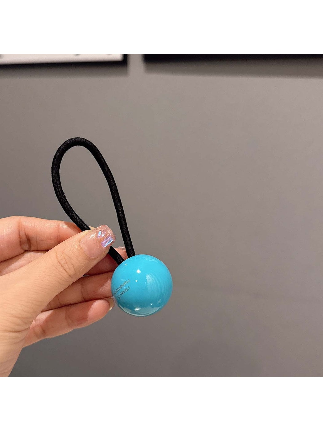 Gifty - Glossy Ball Decoration High Elastic Hair Tie