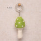 Feltery - Colorful Felt Mushroom Keychain 3D Cute
