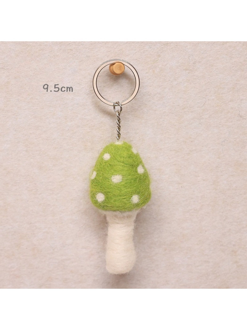 Feltery - Colorful Felt Mushroom Keychain 3D Cute