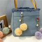 Keypus - Colorful Plush Pompom Bag Charm Keychain