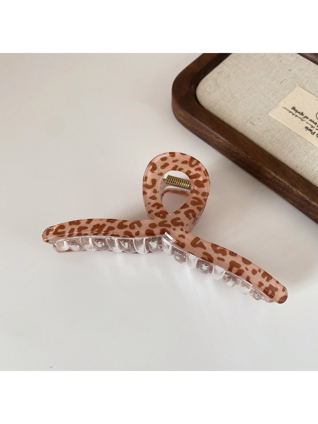Beau - Plaid Leopard Polka Dot Hair Claw Clip