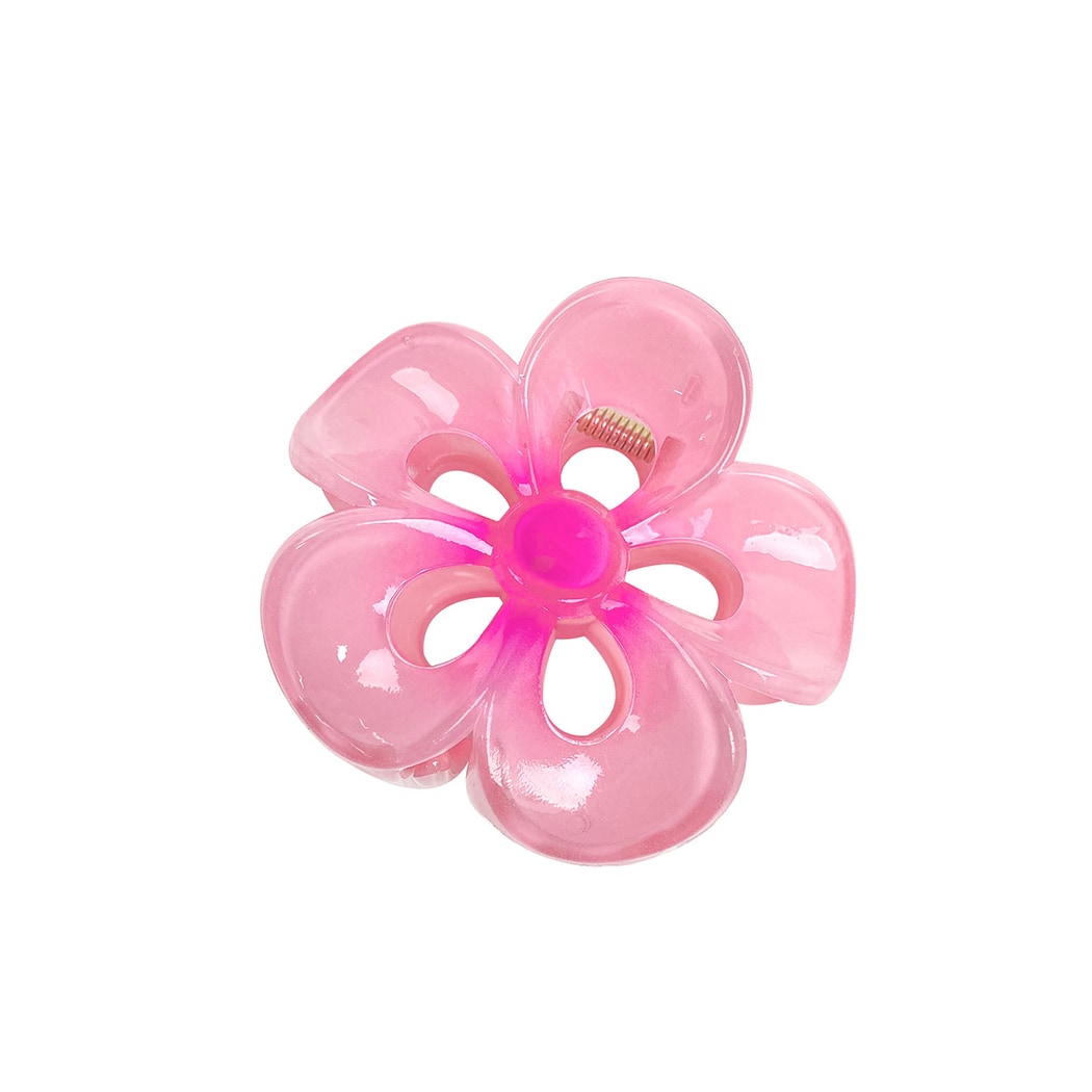 Beau - Glossy Hollow Flower Shape Claw Clip