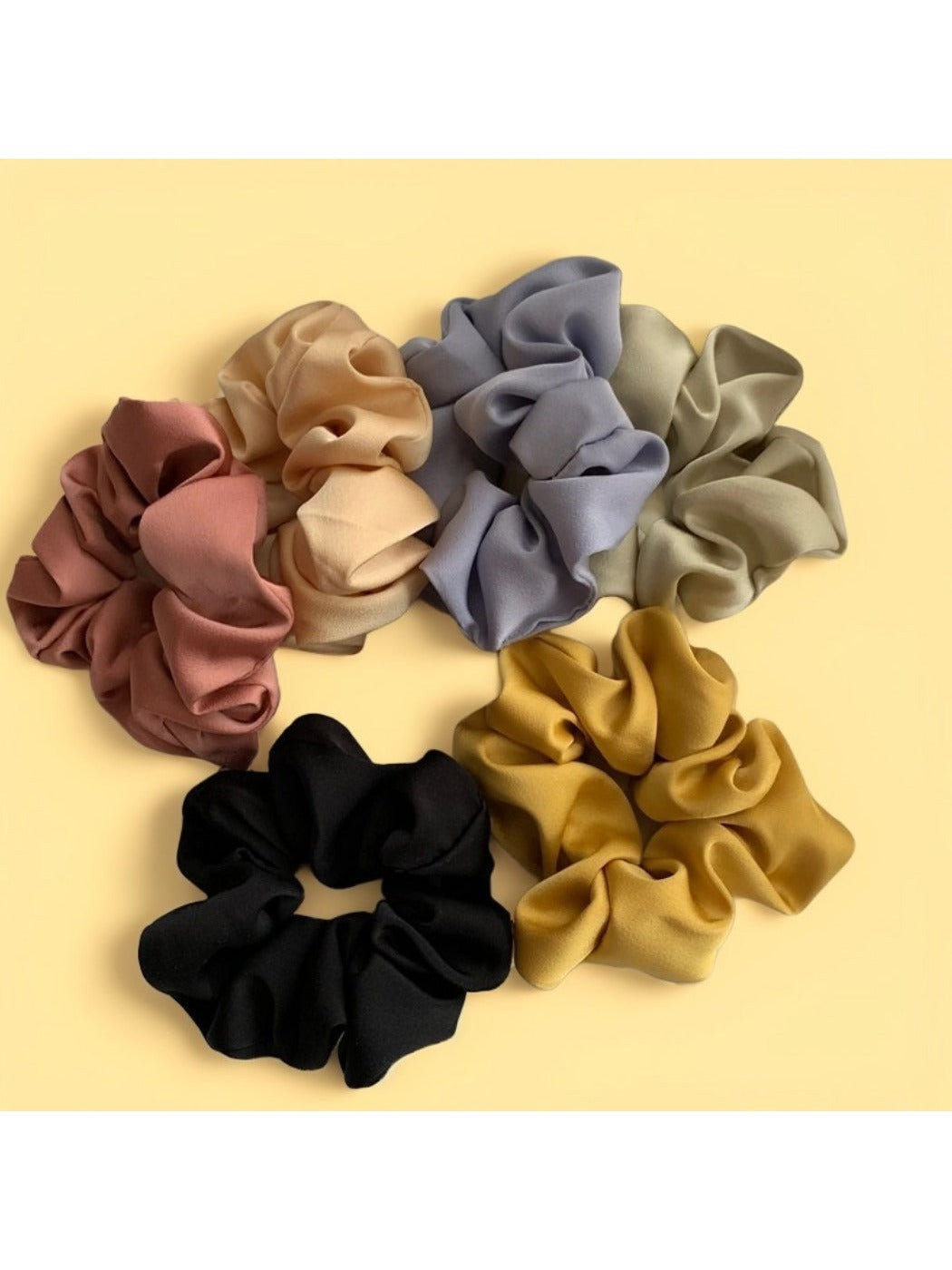 Gifty Luxury Satin Scrunchies main product view
