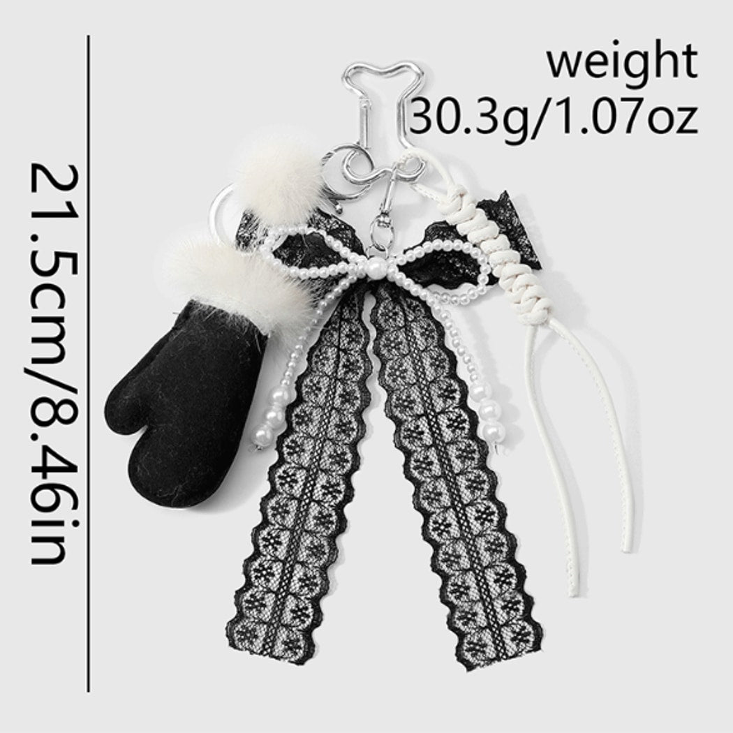 Keypus - Retro Plush Glove Design Keychain