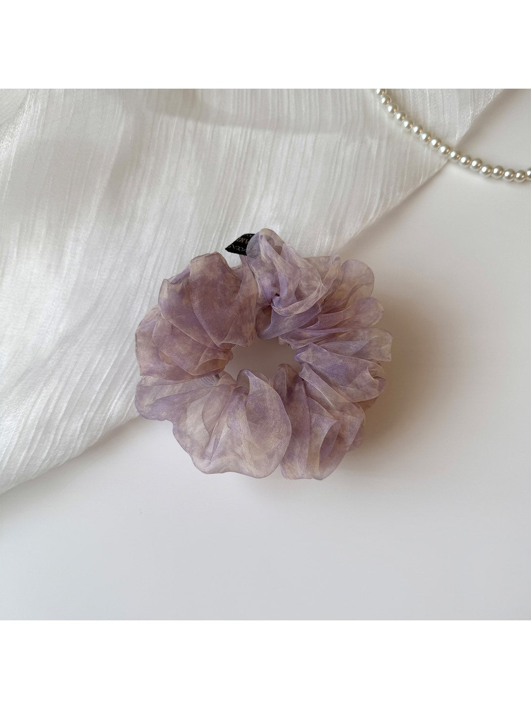 Gifty - Soft Printed Sheer Mesh Elastic Hair Scrunchie