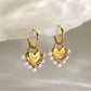 Earedge - Delicate Heart Pendant Drop Earrings
