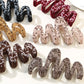 Beau - Wave Geometric Design Hair Claw Clip