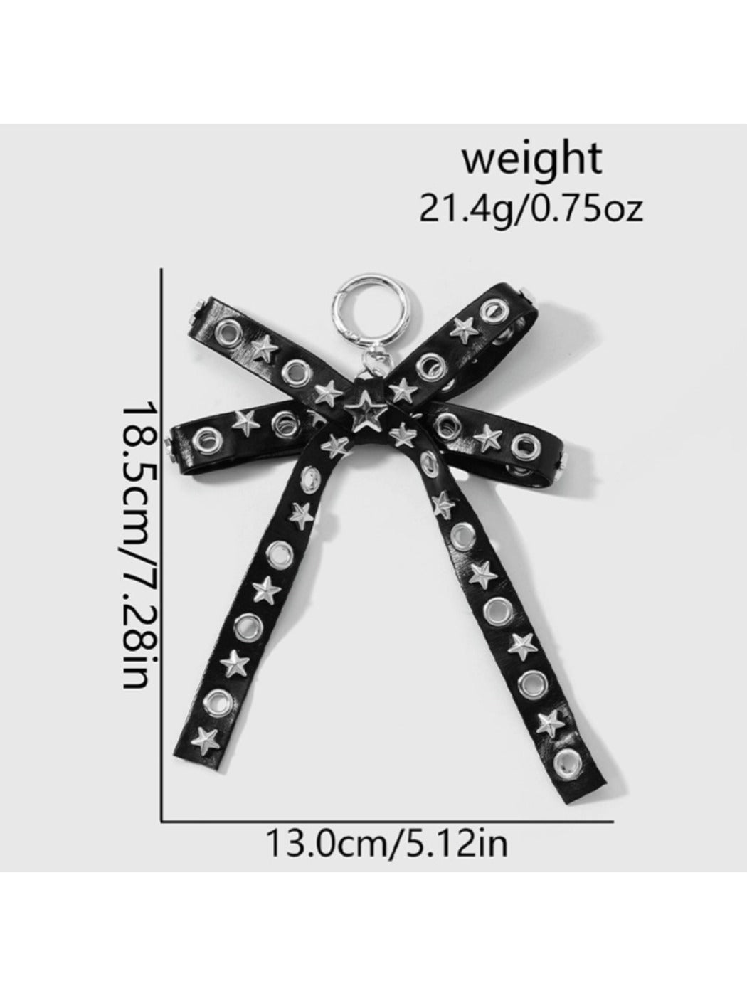 Keypus - Y2K Star Ribbon Bow Bag Charm Keychain