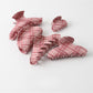 Beau - Pink Checkered Multi Shape PVC Claw Clip