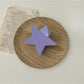 Beau star shaped claw clip in natural light highlighting texture