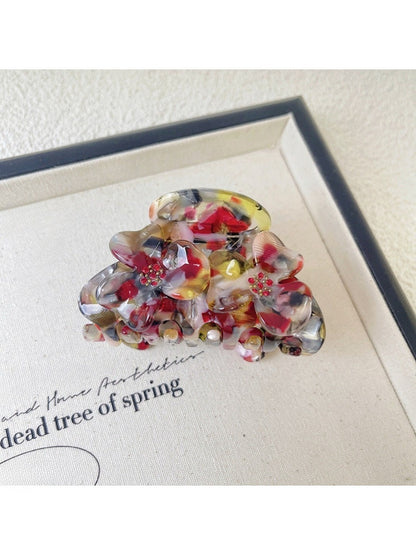 Beau - Flower Shaped Acetate Hair Clip